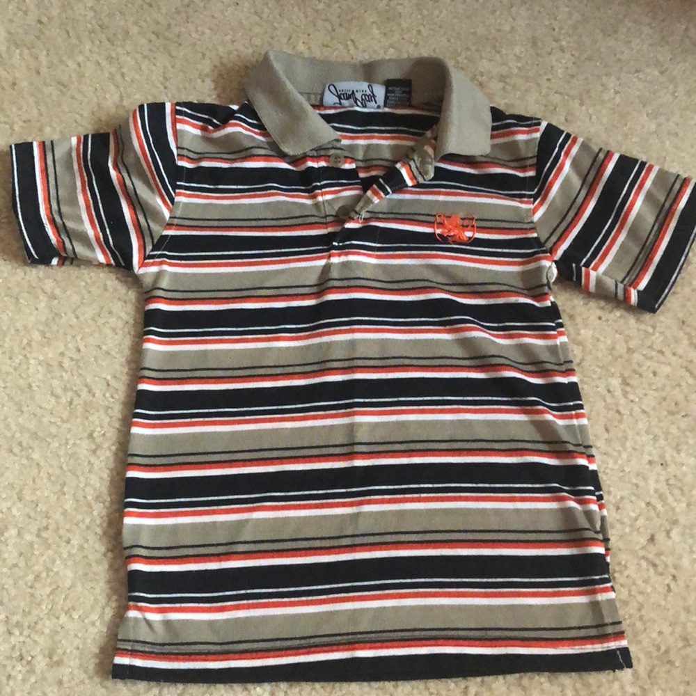 BOYS - Stripe 👕 Polo Shirt - Size 5